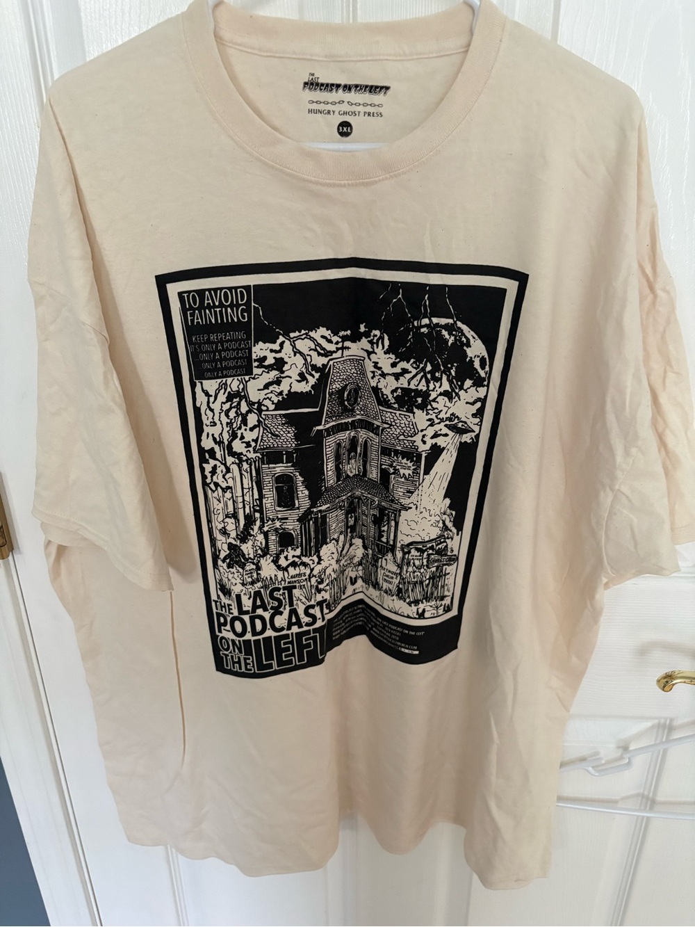 LPOTL Last Podcast on the Left - Hungry Ghost Press Haunted House Tee - 3XL